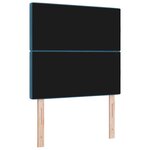 vidaXL Tête de lit capitonnée en velours bleu foncé avec boutons en cristal  100 cm