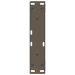 vidaXL Pieds de table basse 2 pièces Acier naturel 28 x (42-43 3) cm Acier