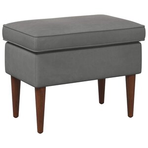 vidaXL Pouf Gris foncé 55 x 35 x 41 cm Velours