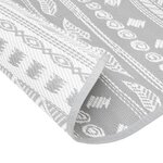 vidaXL Tapis d'extérieur gris Ø200 cm PP