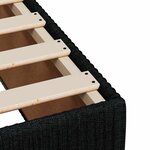 vidaXL Sommier à lattes de lit avec matelas Noir 180x200 cm Tissu