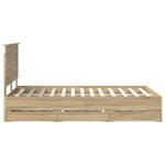 vidaXL Cadre de lit Chêne Sonoma 120 x 190 cm Bois Ingénierie