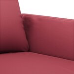 vidaXL Fauteuil Rouge bordeaux 60 cm Similicuir