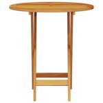 vidaXL Ensemble bistro pliant 3 Pièces Marron Bois d'Acacia Massif