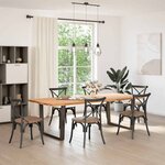 vidaXL Pieds de table à manger en forme de V 2 pièces Anthracite 100 x (72-73 3) cm Acier
