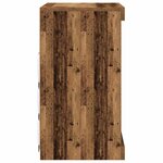Buffet vidaXL avec lumières LED Bois ancien 60 5x37x67 cm