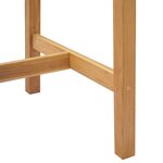 vidaXL Table de bar Naturel 150 x 75 x 105 cm Bois de teck massif