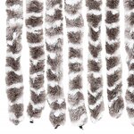 vidaXL Moustiquaire Taupe et blanc 56x185 cm Chenille