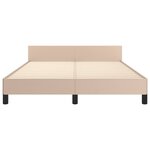 vidaXL Cadre de lit sans matelas cappuccino 140x190 cm similicuir