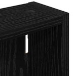 vidaXL Armoire murale de salle de bain Chêne Noir 40 x 10 x 50 cm