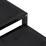 vidaXL Tables à thé 2 Pièces MDF Noir
