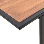 vidaXL Table de jardin Marron 100x55x70 cm DPC et Acier
