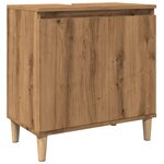vidaXL Armoire d'évier chêne artisanal 58x33x60 cm bois d'ingénierie