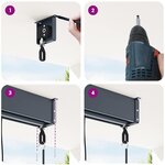 vidaXL Store roulant d'extérieur 160x250 cm Orange et marron