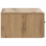 vidaXL Cabinet de chevet mural Chêne artisanal 49 x 34 5 x 20 cm