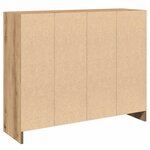 vidaXL Buffet chêne artisanal 91x28x75 cm bois d'ingénierie