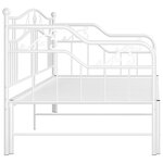 vidaXL Cadre de canapé-lit extensible sans matelas blanc 90x200 cm
