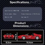 Mould King 27041 - Supercar F8 avec vitrine de présentation