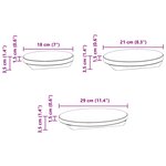 vidaXL Tabouret à Plantes 3 Pièces Marron Bois d'Acajou