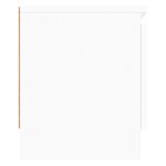 vidaXL Meuble TV avec porte Blanc 102x30x36 cm