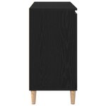 Buffet vidaXL Noir Chêne 101x35x60 cm Bois reconstitué