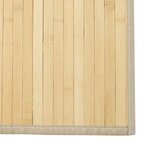 vidaXL Tapis rectangulaire naturel clair 60x100 cm bambou