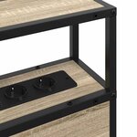 vidaXL Tête de lit de rangement Chêne sonoma 90 cm Bois d'ingénierie