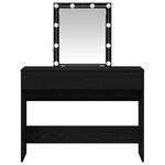 vidaXL Coiffeuse Chêne noir 100 x 40 x 130 cm Bois d'ingénierie