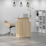 vidaXL Bureau de réception Chêne Sonoma 100x40x104 cm Bois d'ingénierie