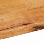 vidaXL Dessus de table 90x60x2 5 cm bord vivant bois massif manguier