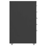 vidaXL Classeur mobile Anthracite 28x41x69 cm Métal