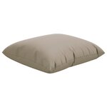 vidaXL Coussins de canapé lot de 4 taupe 50x50 cm tissu