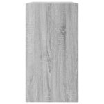 vidaXL Armoire à chaussures sonoma gris 80x34x63 cm bois d'ingénierie