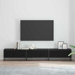 vidaXL Unites TV 2 Pièces Chêne noir 240 x 35 x 41 cm Bois d'ingénierie