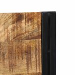 vidaXL Tête de lit 200 cm bois massif manguier et fer