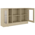 vidaXL Armoire à vitrine Chêne sonoma 120x30 5x70 cm Bois d'ingénierie