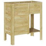 vidaXL Jardin Surélevé avec Rangement 85x46x96 cm Bois traité pin