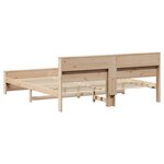 vidaXL Cadre de lit Marron 200 x 200 cm Bois massif en pin