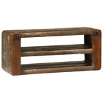 vidaXL Meuble TV 80 x 32 x 36 cm Bois massif de récupération