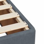 vidaXL Cadre de lit sans matelas gris foncé 200x200 cm velours
