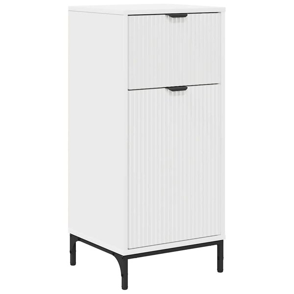 vidaXL Cabinet de salle de bain avec tiroir Blanc 39.5 x 36 x 88 cm