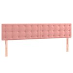 vidaXL Sommier à lattes de lit avec matelas Rose 180x200 cm Velours