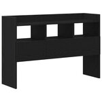 Buffet noir en chêne vidaXL 105x30x70 cm en bois d'ingénierie