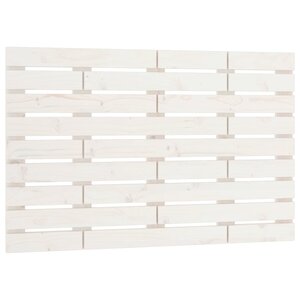 vidaXL Tête de lit murale Blanc 81x3x63 cm Bois massif de pin