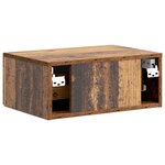 vidaXL Cabinet de chevet mural 2 Pièces Bois ancien 49 x 34 5 x 20 cm