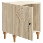 vidaXL Cabinet de chevet 2 pc Chêne Sonoma 43 x 34 5 x 50 cm