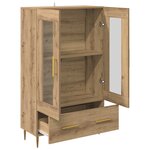 vidaXL Haut Armoire avec tiroir Chêne artisanal 69 5 x 31 x 115 cm