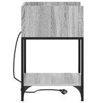 vidaXL Cabinet de chevet 2 Pièces Gris Sonoma 40 x 40 x 61 cm