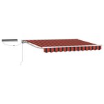 vidaXL Auvent rétractable électrique Orange  Noir et Blanc 3 5 x 2 5 m