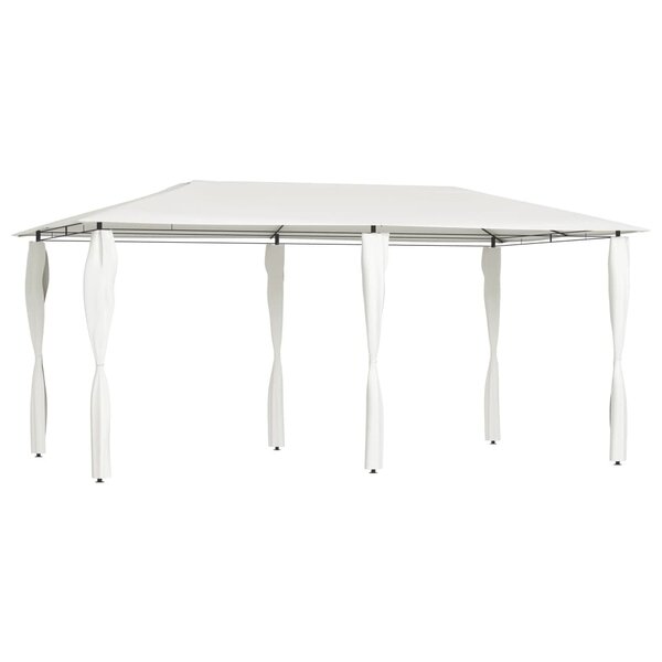 vidaXL Belvédère avec revêtement de poteaux 2 98x5 3x2 59 m 160 g/m²